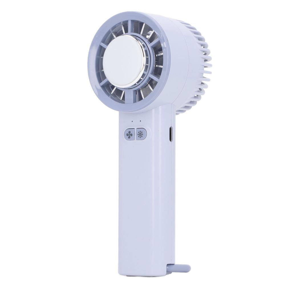 Handheld Cooling Fan 3 Speeds Rechargeable Portable Semiconductor Mini Desk Fan with Cold Compress