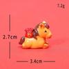 2026 Year of the Horse Resin Lucky Pony Figurines Small Ornament Cute Wealth Mini Decor for Chinese New Year