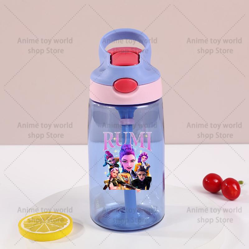 Kpop Demon Hunter Sports Water Bottle Leak Proof Colorful Cup Drinking for Outdoor Women Men Travel Portable Gym Fitness Jugs