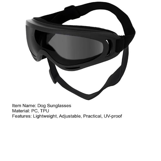 Pet Sunglasses Dog Goggles with Adjustable Elastic Strap Anti-fog Waterproof UV-Protection Pet Glasses Eyewear