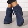 Women's Ankle Boots | Winter Fashion | Comfortable | Casual Wear | Zipper Closure