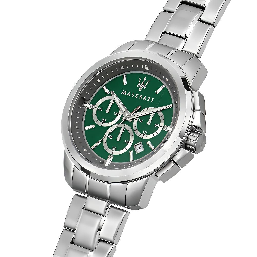 Maserati R8873621017 Successo Chronograph Green Dial Men's Watch