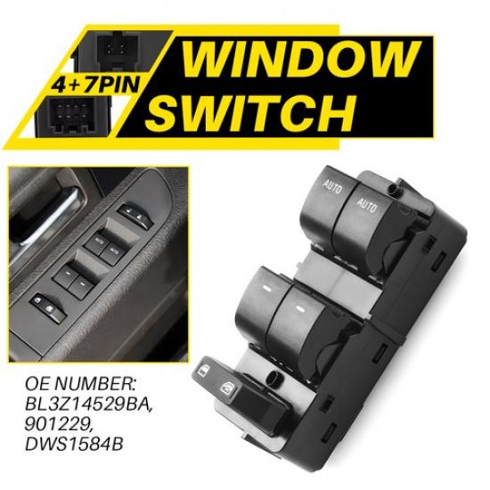 For 11-17 Ford F-150 Driver Master Power Window Switch Lock Control BL3Z14529BA