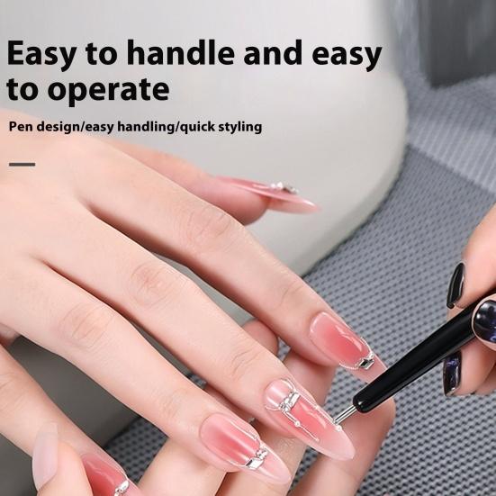 3-in-1 Magnetic Nail Art Kit Professional Gel Polish Set Multifunctional Powerful Magnet Gel Polish Steel Ball Suction Art Design Accessories