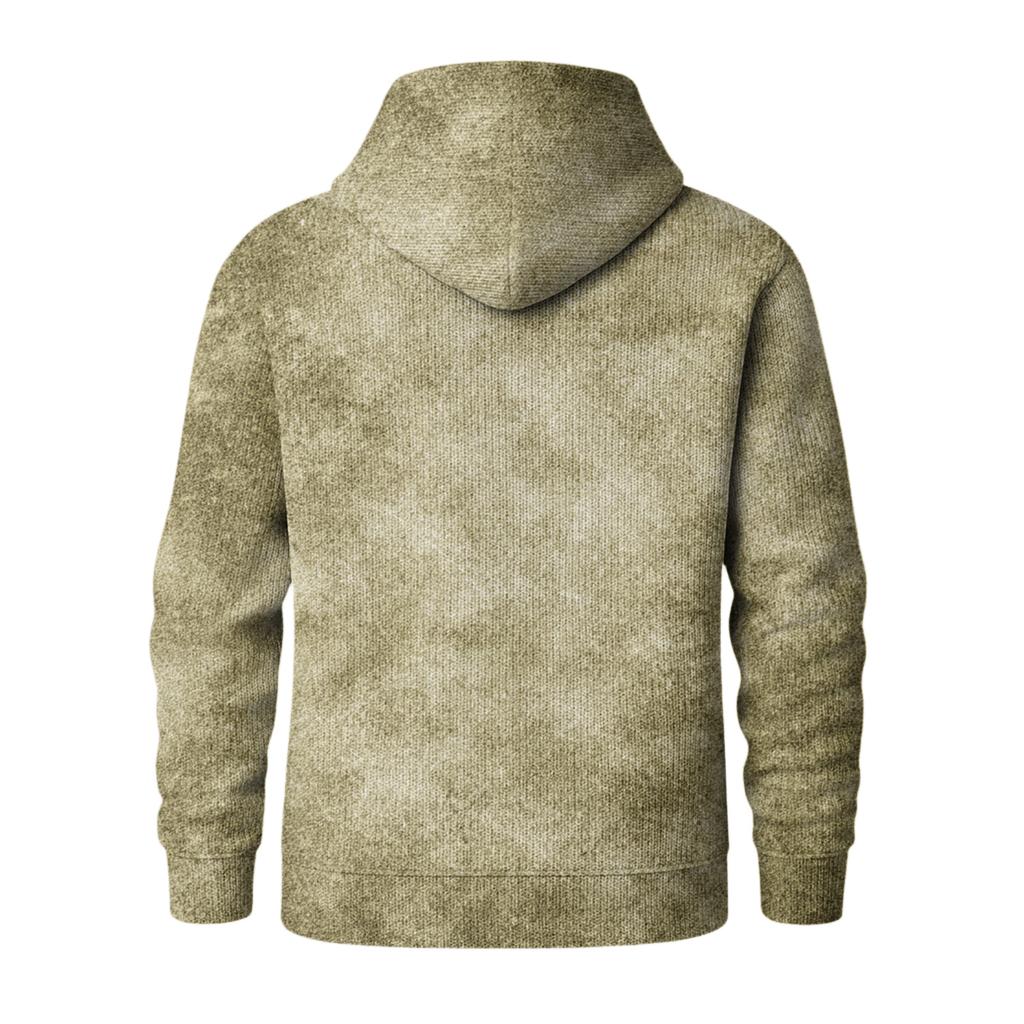 Men's Knit Hooded Sweatshirt Casual Long-Sleeve Sweatshirt