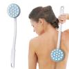 Массажная щетка для душа с длинной ручкой, удобный дозатор для спины, крем для кожи