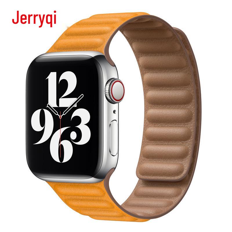 Двухцветный магнитный кожаный ремешок для Apple Watch Series SE/765432