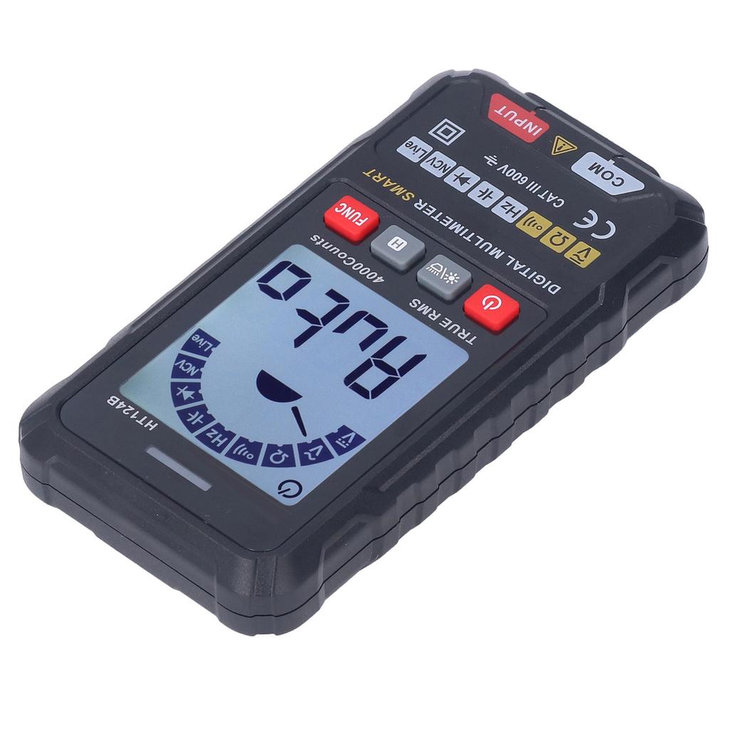 Умный цифровой мультиметр Полностью автоматическое обнаружение Измеритель электронных параметров HT124B