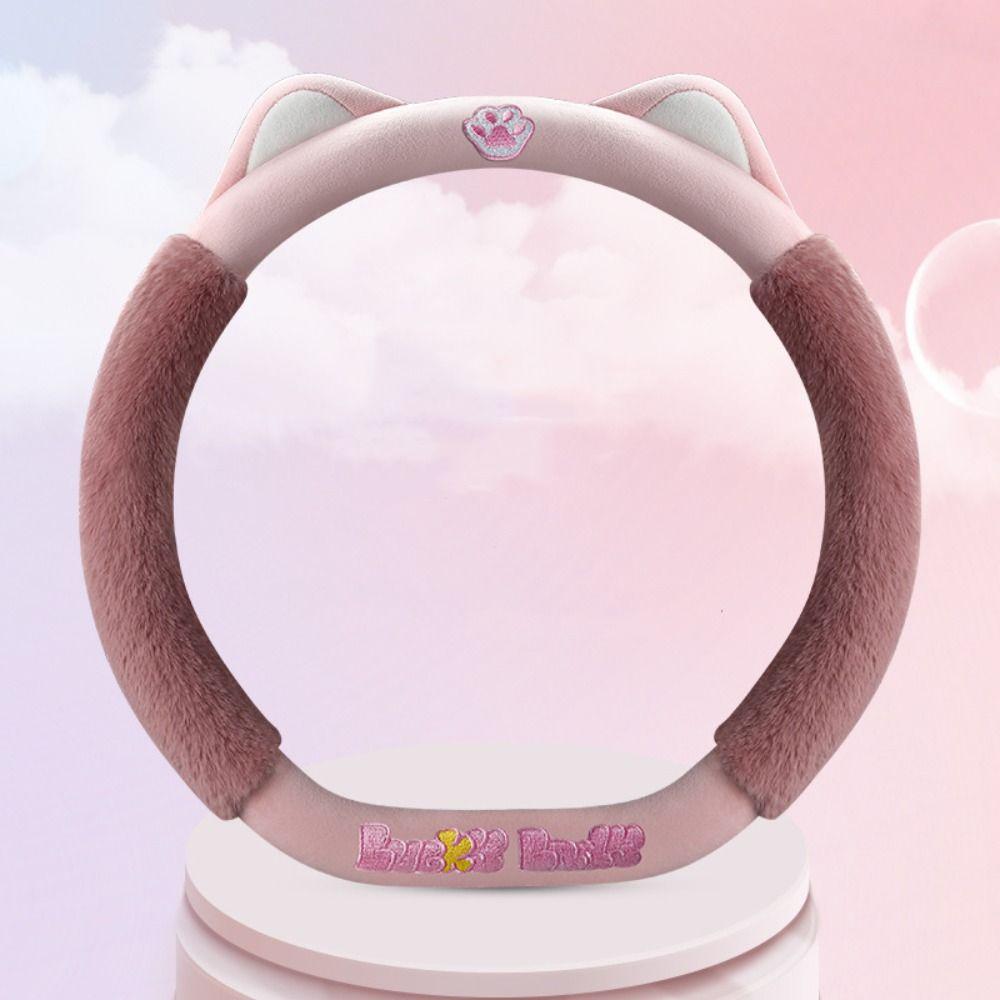 Cute Cat Steering Wheel Sleeve Steering Wheel Protector Cat Steering Wheel Cover Car Handle Cover