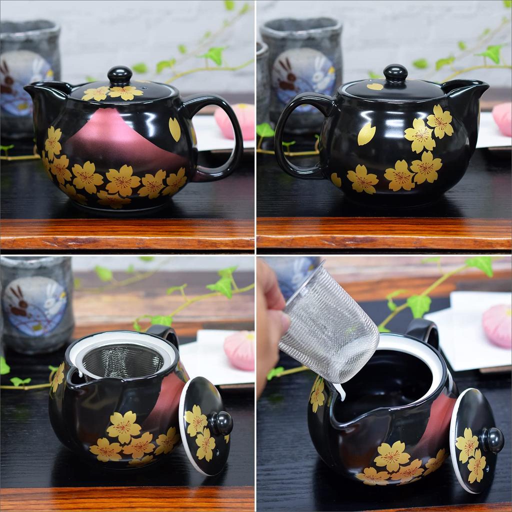 Чайник Стильная столовая посуда Кутани Керамический горшок Sakurafuji Керамика Бренд Японская столовая посуда Сделано в Японии В комплекте с сеткой для заваривания чая