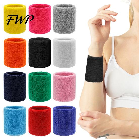Sensitive Skin Wristband Terry Cloth Wrist Sweatband Breathable Absorbent Sports Band Men Running Women Athletic Football Volleyball Basketball Tennis