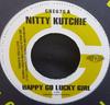 7-дюймовая пластинка NITTY KUTCHIE / SQUIDLY RANKS - Happy Go Lucky Girl / Tek It Off GRE675 Greensleeves Re 1998 UK Регги, Ска и Даб Б/У