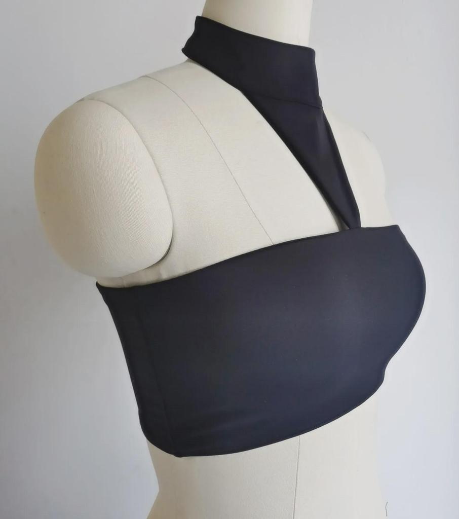 Женский спортивный бюстгальтер для йоги с круглым вырезом и накладкой на грудь — стильный, поддерживающий и модный для фитнеса