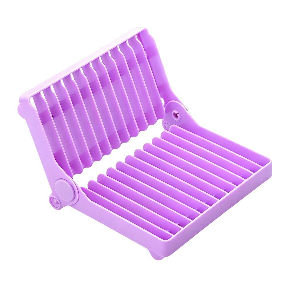 Foldable Design Dish Drying Rack Plastic Material Kitchen Drainer Plate Organizer  Plate Storage