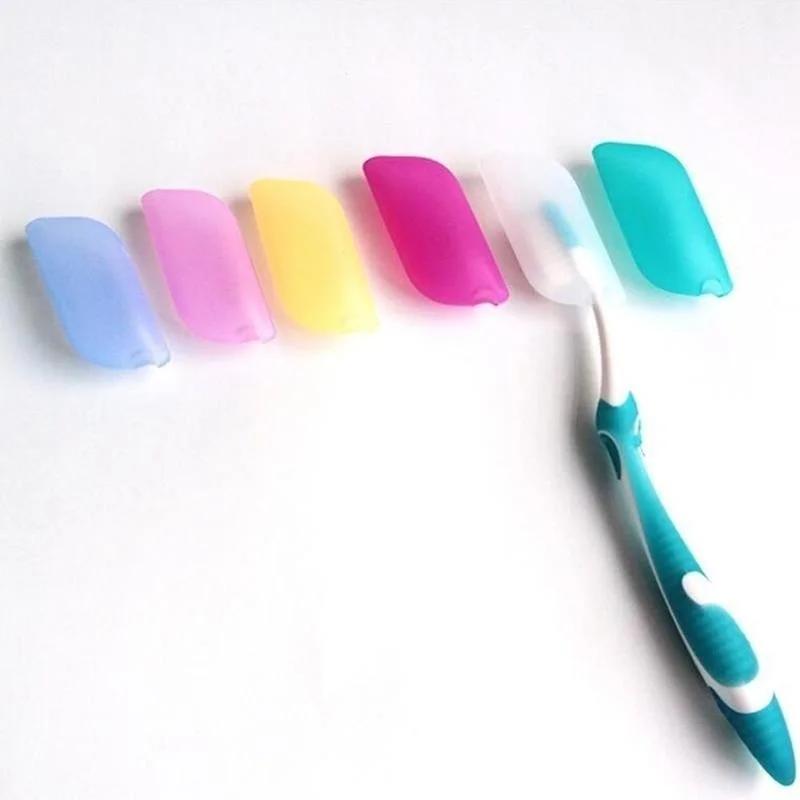 Toothbrush Head Portable Toothbrush Head Protection Sleeve Fashion Travel Supplies (color:random)