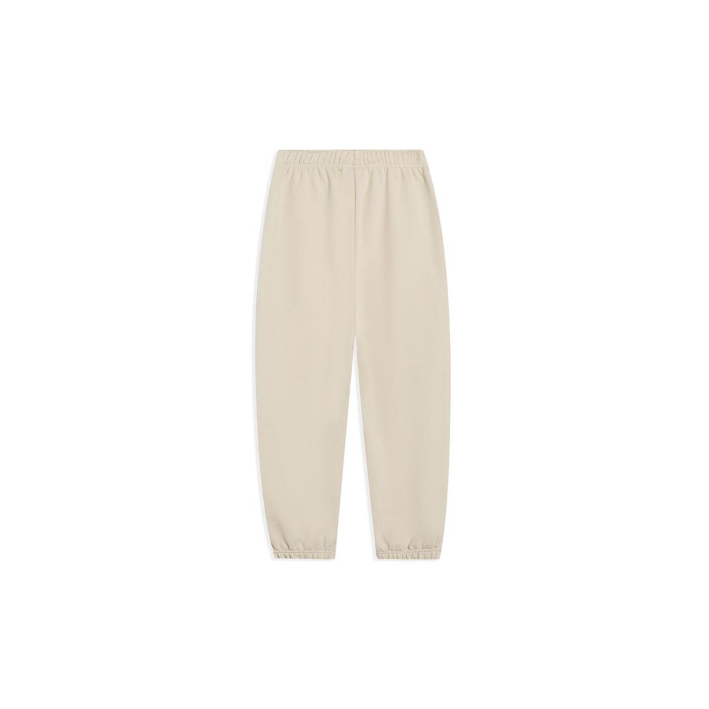 Li Ning Free Growth Embroidered Drawstring Elastic Cuff Sports Pants Women Pants Light-Milk-Brown AKLT234-2