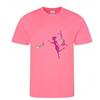 Tee shirt enfant - Fée - Lot de 2 - Manches courtes - 100% polyester - Blanc et rose
