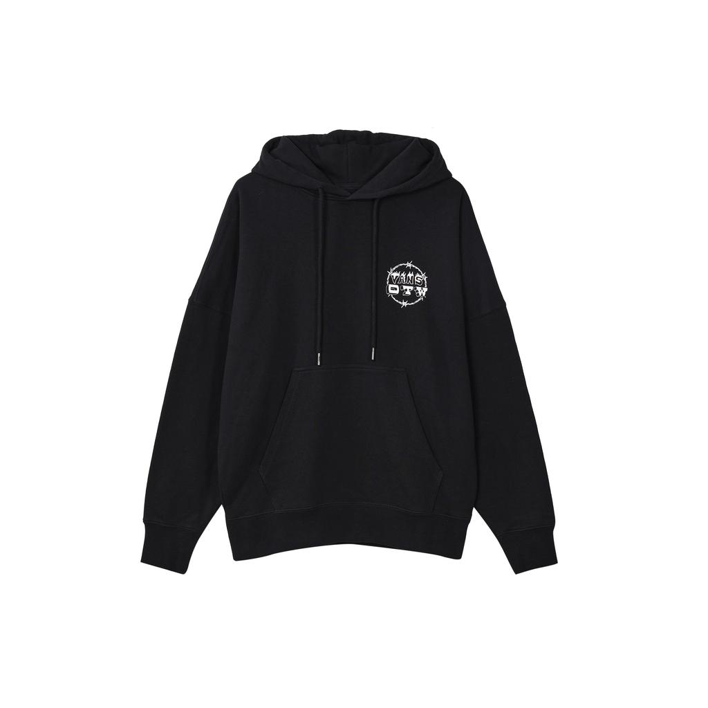 Vans Графический принт пуловер с капюшоном мужские толстовки черные VN0A5H7TBLK