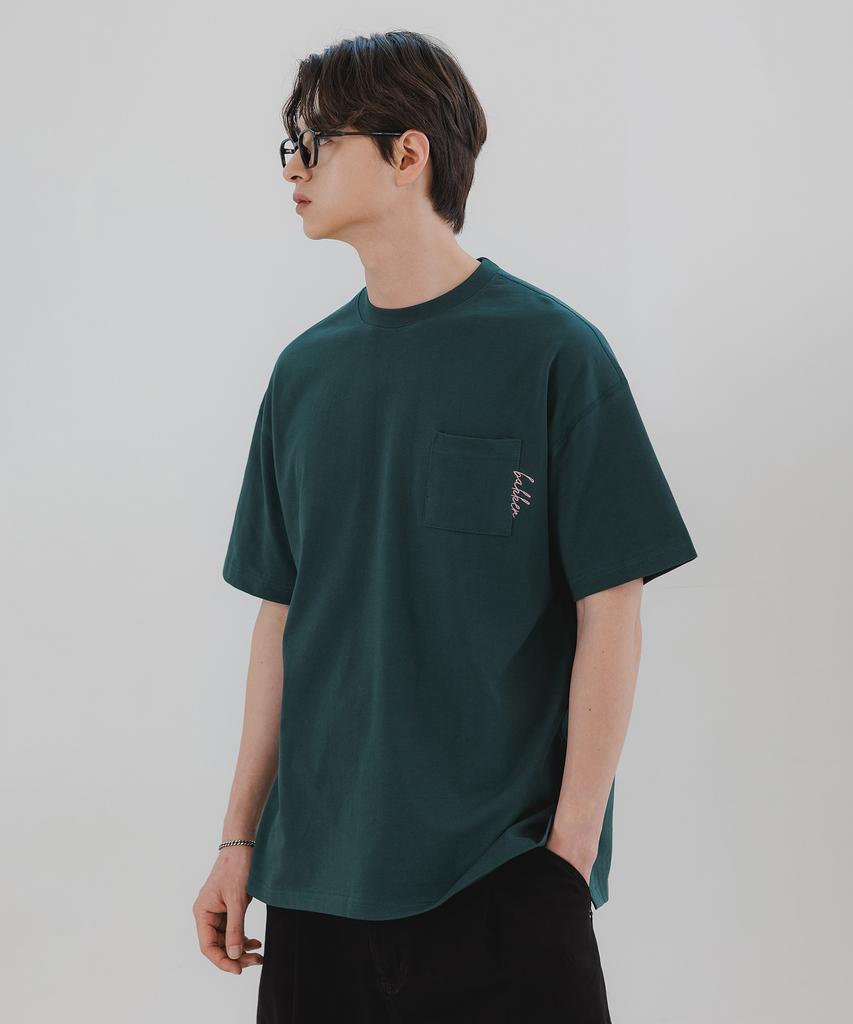 BAKKEN Pocket Logo Short-Sleeve T-Shirt Bk3976_Green