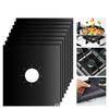 4pcs 27cm/ 10.63in Teflon Gas Stove Protection Pad Oil Dirt Prevention Pad