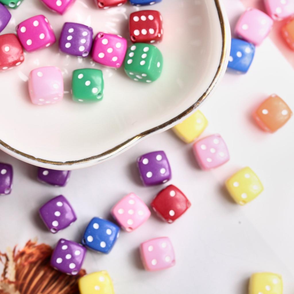 Высокое качество DIY кости бусины браслет для изготовления ювелирных изделий аксессуары бусины-разделители ожерелье 100 шт. акрил 8 мм квадратной формы