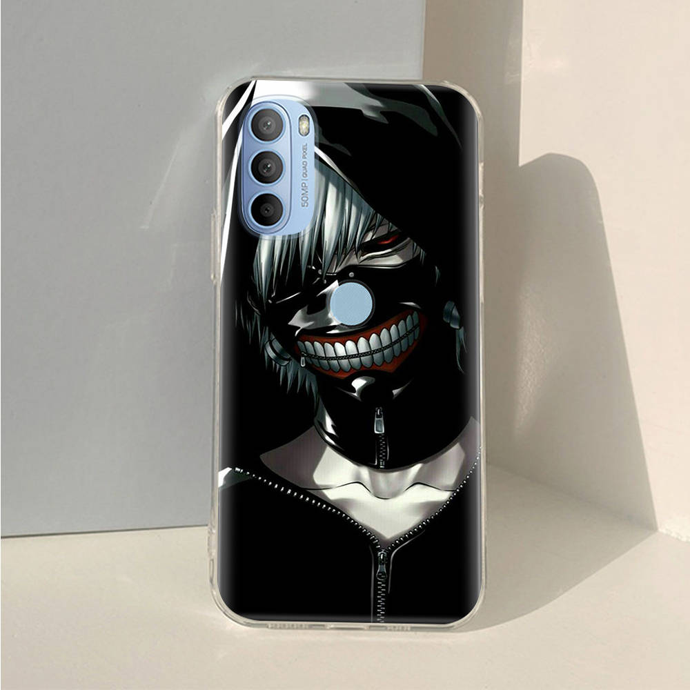 AD94 Tokyo Ghoul аниме прозрачный чехол для Samsung A04 A14 A23 A34 A54 M23 M33 M52 M53 Realme 10 9 C30S C35 C55 VIVO Y02 Y21 Y33S Y51 X80 V25 чехол