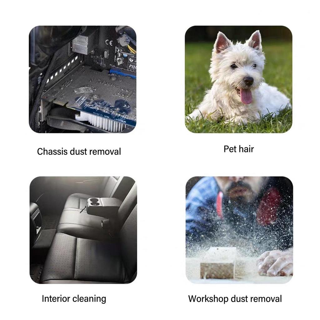 Electric Air Duster 11000RPM Cordless Air Blower Adjustable Turbo Fan for Computer Keyboard Outdoors Car Home Rechargeable 2600mAh Battery