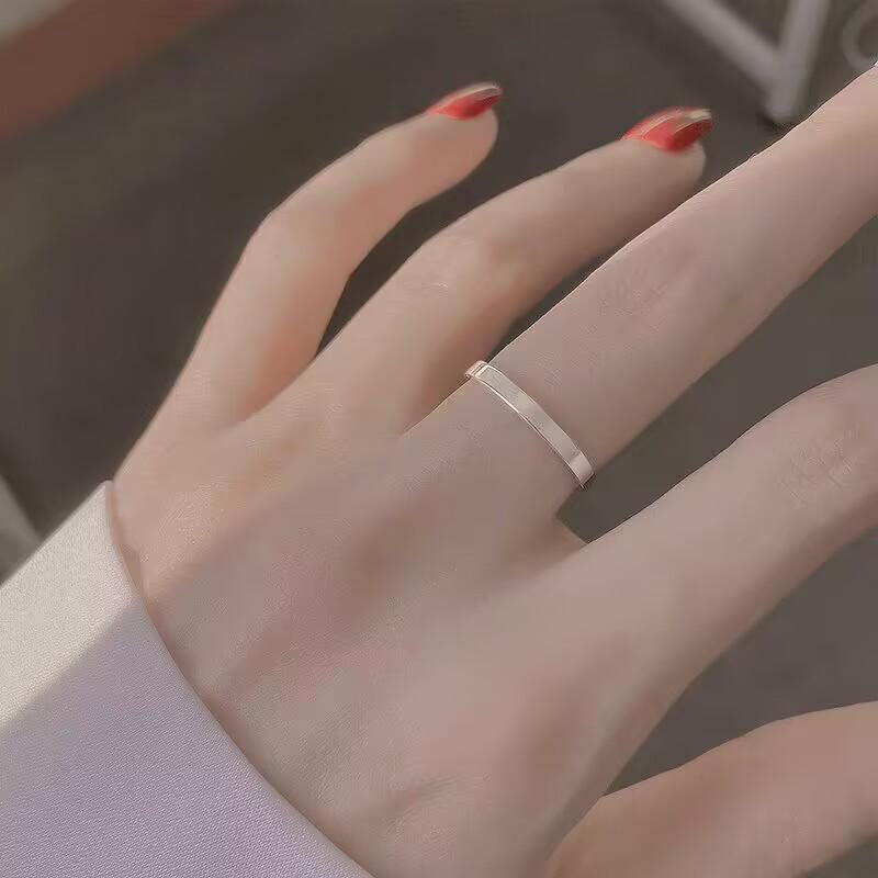 2023 Модное роскошное женское простое кольцо на указательный палец - уникальный дизайн для девушки