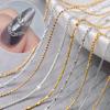 Nail Chain Multi-purpose DIY Glittery 3D Manicure DIY Metal Chain Charms for Girl