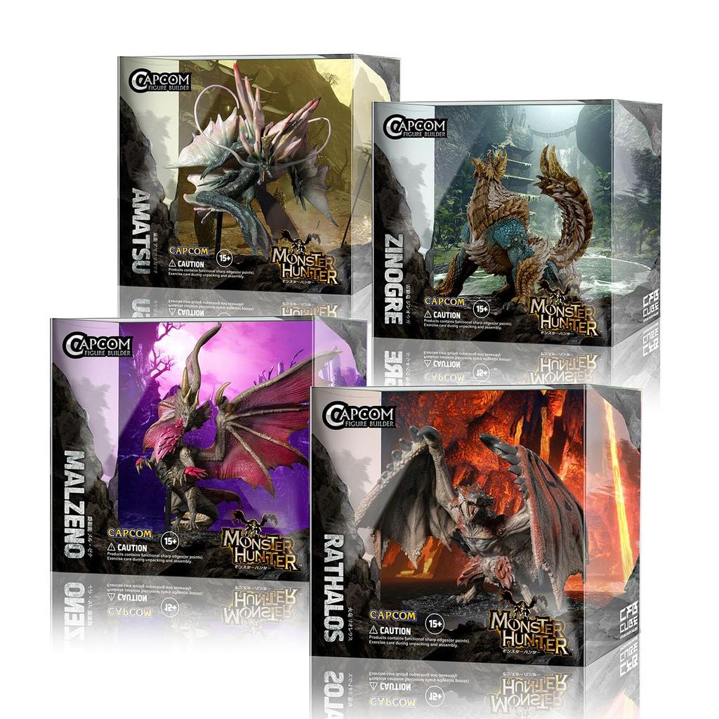 Capcom Monster Hunter FIGURE BUILDER CUBE MONSTER HUNTER 4 body set BOX PVC ABS made (Лиореус/Дзинуга/Мэл Зена/Амацу Магацучи)