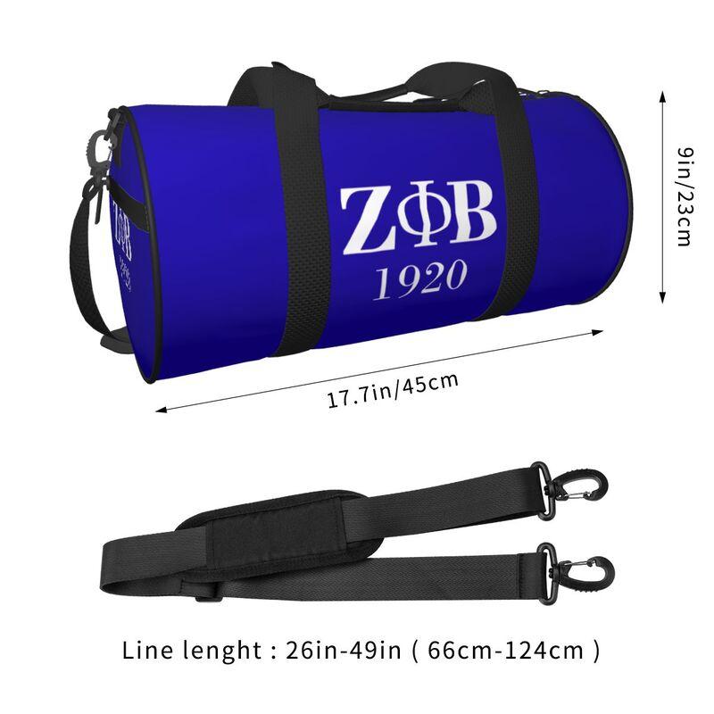 Zeta Phi Beta 1920 Print Travel Duffel Bag Waterproof Lightweight Sport Yoga Gym Bag Workout Overnight Luggage Bags for Women