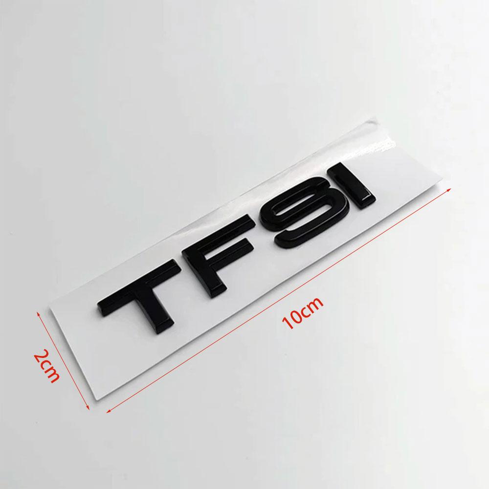 AAZN1 3D TFSI TDI Car Sticker ABS Letter Logo Rear Trunk Boot Emblem Badge Decals For A3 A4 A5 A6 A7 A8 Q2 Q3 Q5 Q7 Accessories