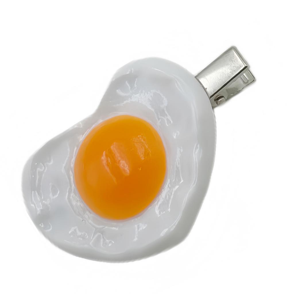 Милая заколка для волос в виде сердца из жареного яйца, креативный аксессуар для женщин, девушек, для вечеринки, на каждый день