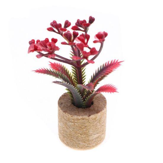 Искусственные растения в горшках, магнит на холодильник, домашний офис, кухонный шкафчик, холодильник, 3D, миниатюрный пробковый горшок, искусственный цветок, магнитное украшение, орнамент