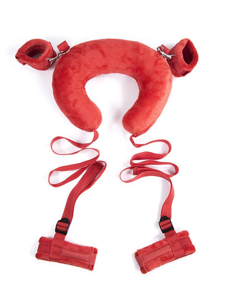 Секс-подушка Наручники Секс-игрушка с открытыми ногами SM Ручные фиксаторы Наручники Ноги Разделены Наручники на лодыжки БДСМ-снаряжение Пара Взрослые игры Игрушка