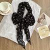 Fashion Thin Polka Dot Long Ribbon Scarf Shawl Elegant Neck Protection Neckerchief Narrow Tie Neck Scarf Costume Accessories