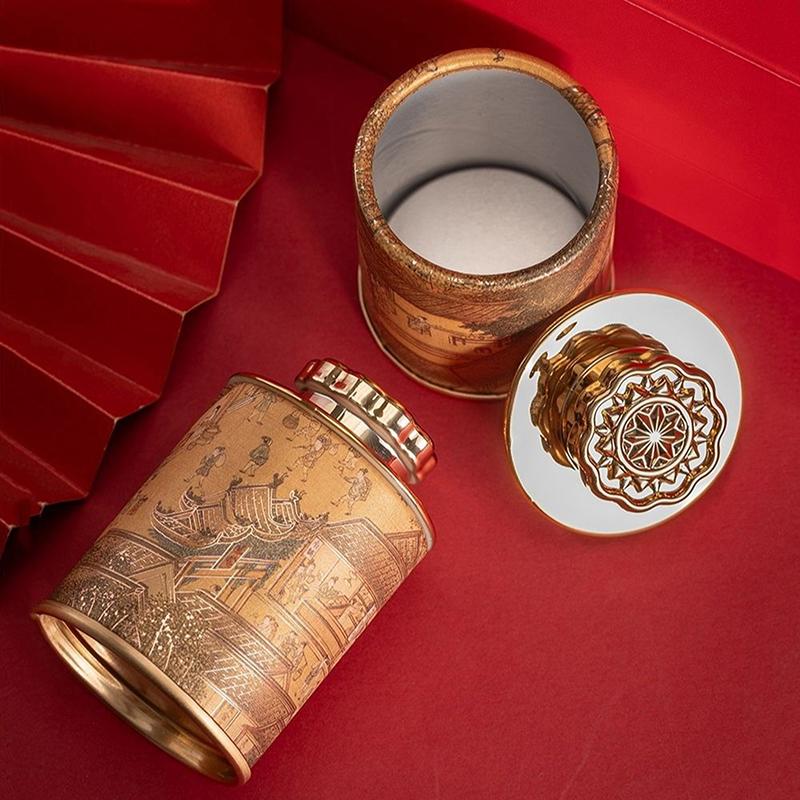 Ретро черный чай зеленый чай герметичный Smellugar кофе Caddy органайзер дорожный портативный контейнер герметичная банка для чая коробка для хранения