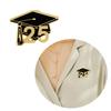 Elegant Graduation Caps Brooch Pin Beautifully Crafted Graduate Caps Pin Badge Adornment Enhancing Ceremony Attire
