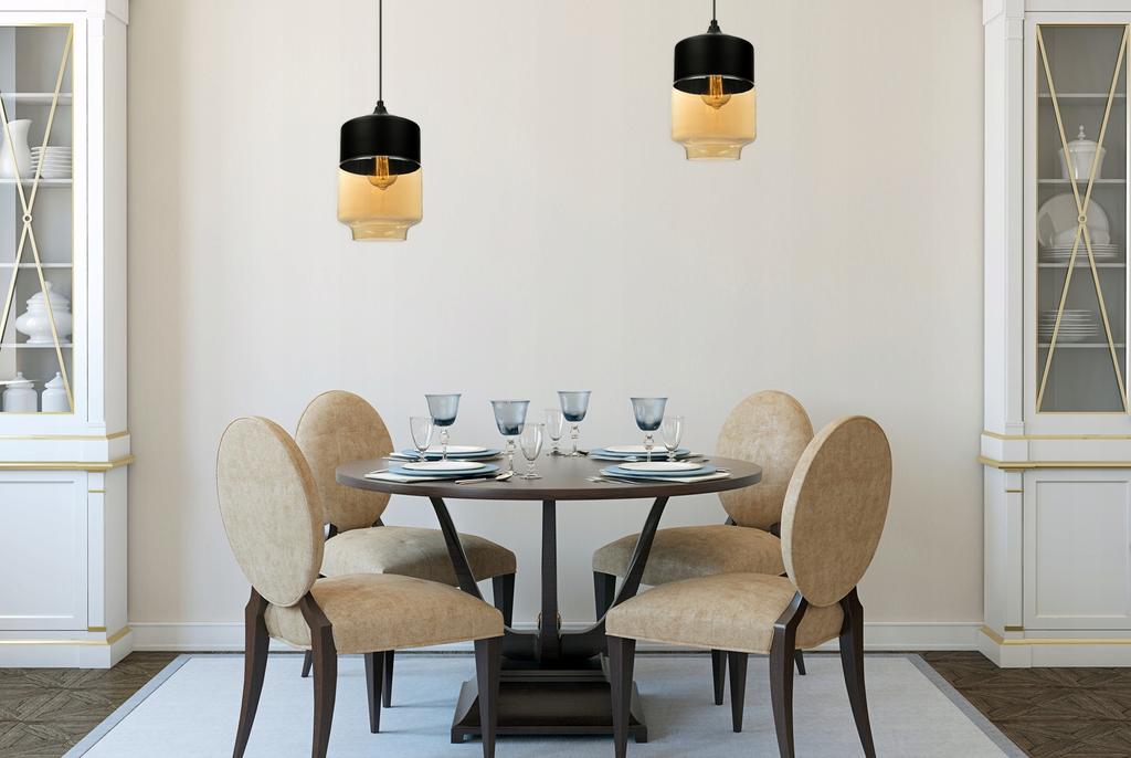 HANGING CEILING LAMP, GLASS PLAFON, LED LAMP
