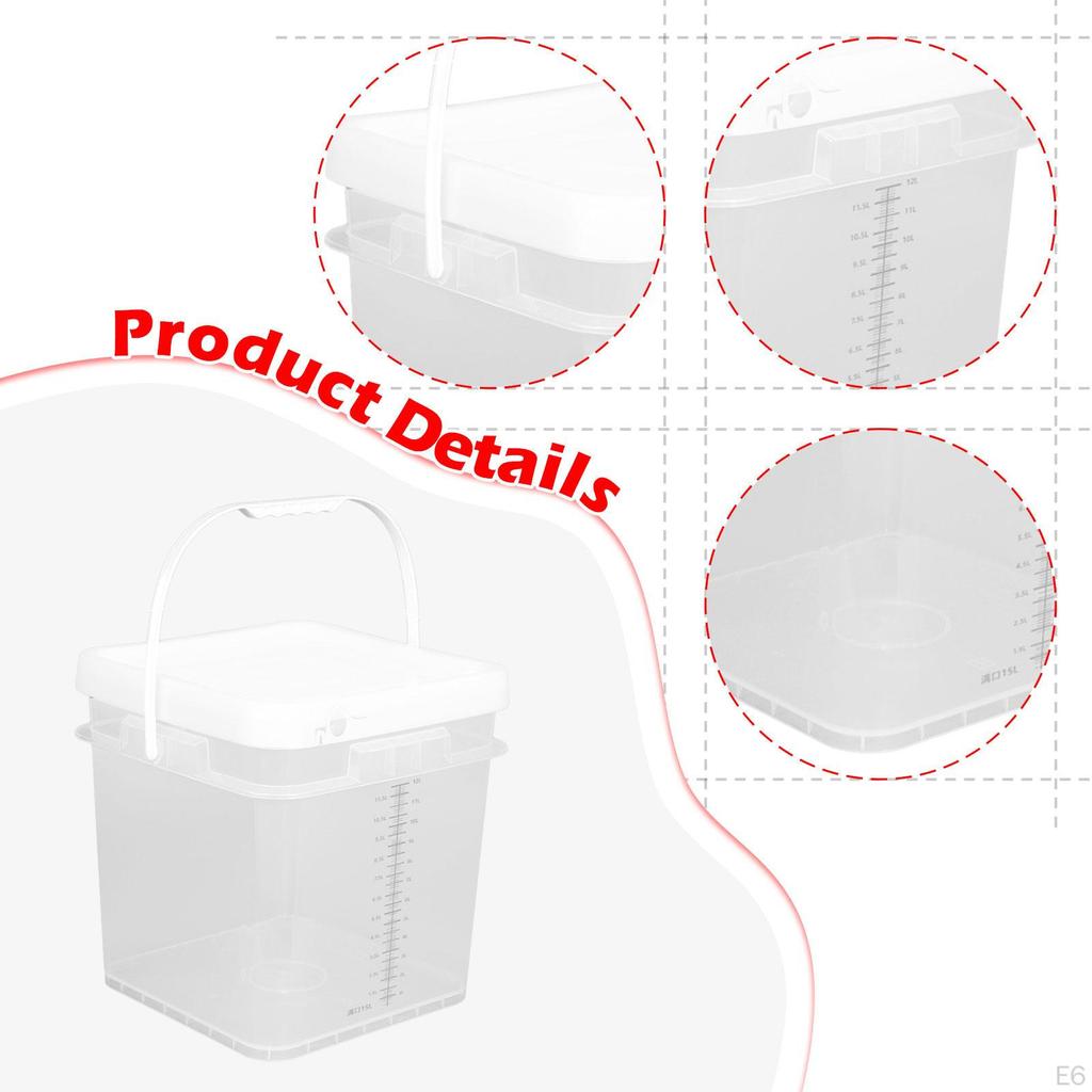 Герметичное ведро для краски для смешивания и рыбалки