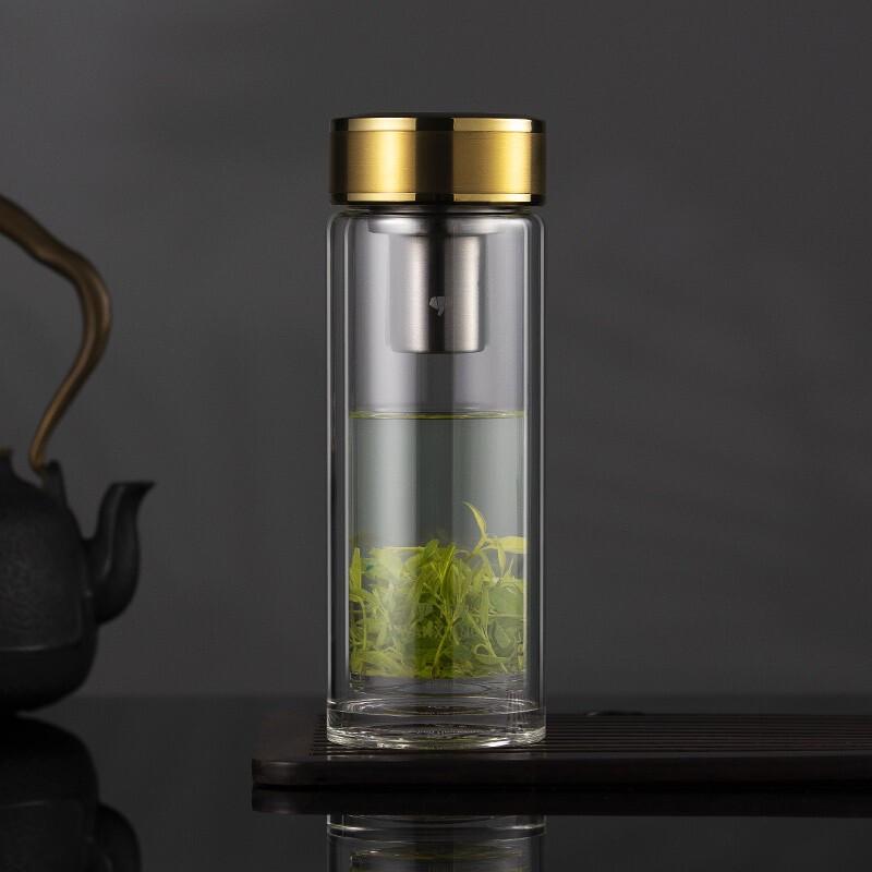 Wainxiang Double-Wall Glass Tea Tumbler