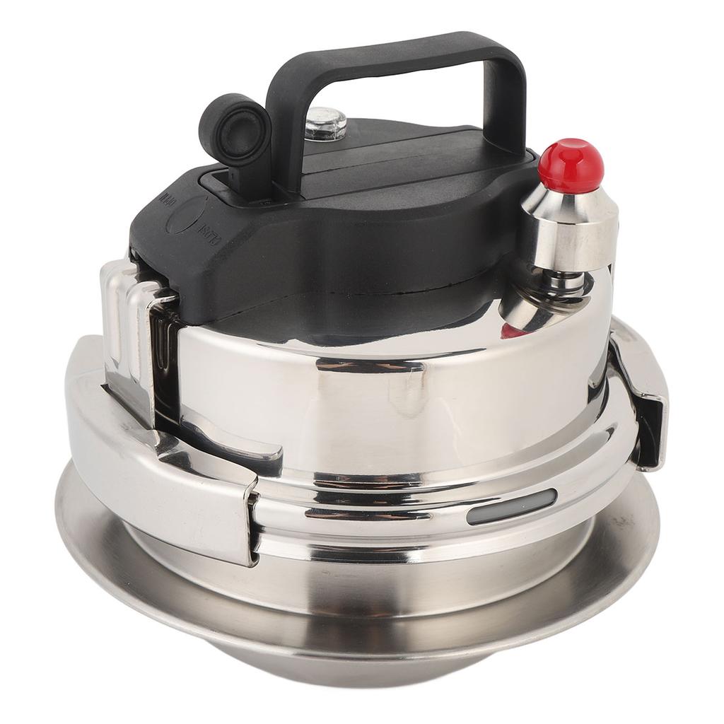 Small Pressure Cooker 304 Stainless Steel Stovetop Pressure Cooker Cookware Pot with Portable Lid