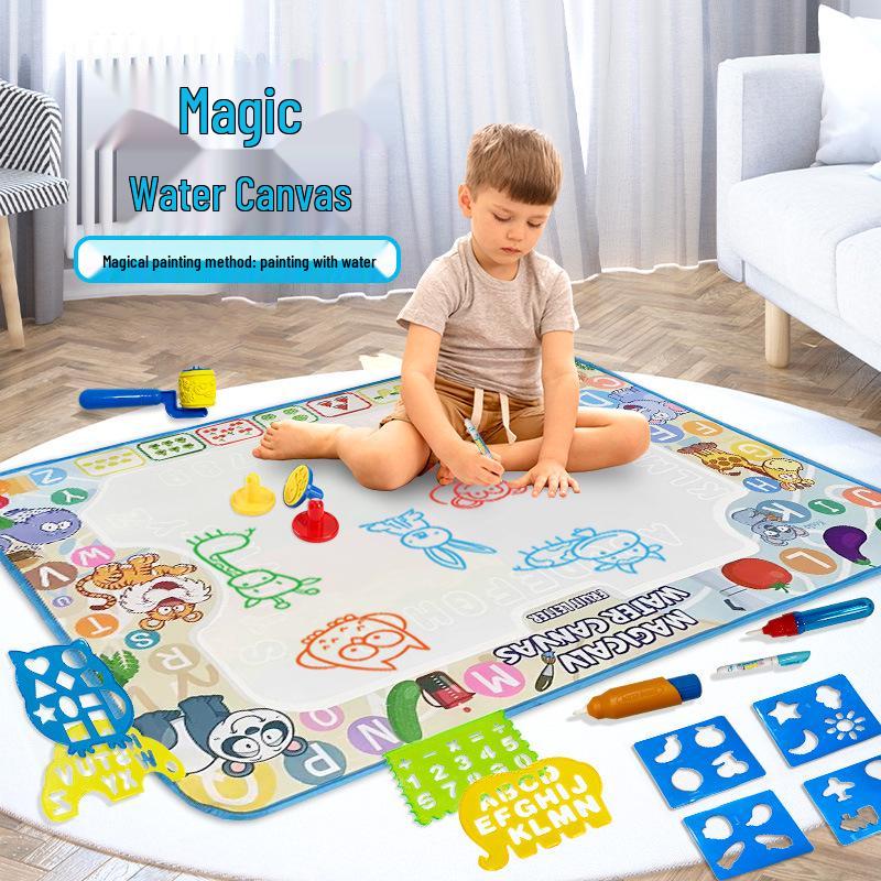 Magic Water Drawing Mat: Reusable Washable Canvas for Kids - Water Painting Graffiti Toy