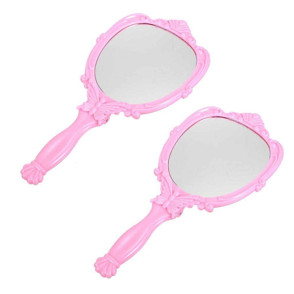 Makeup Mirror Handheld Mirror for Cosmetic Use 2Pcs Foldable Portable Design