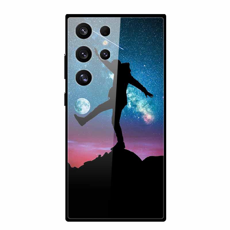 Чехол для Samsung Galaxy S25 Ultra S25Plus Роскошный Закаленное Стекло Жесткая Задняя Крышка для Galaxy S24Ultra 5G Чехлы для Телефона Fundas S 25