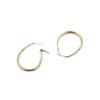 Luxenter Boucles d'oreilles de 38 mm de diamètre, finition en or 18 carats - Babo