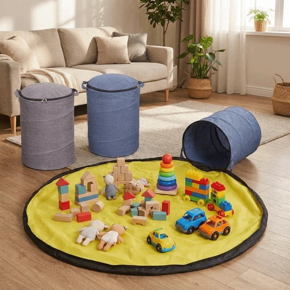Hand-held Game Mat Storage Bucket Detachable Children's Toy Storage Bag Playroom