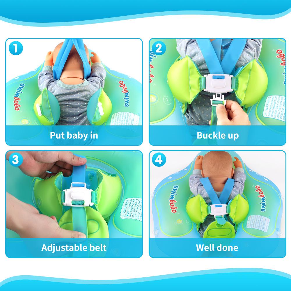 Swimbobo Baby Underarm Swim Ring with Sunshade - Children's Pool Float