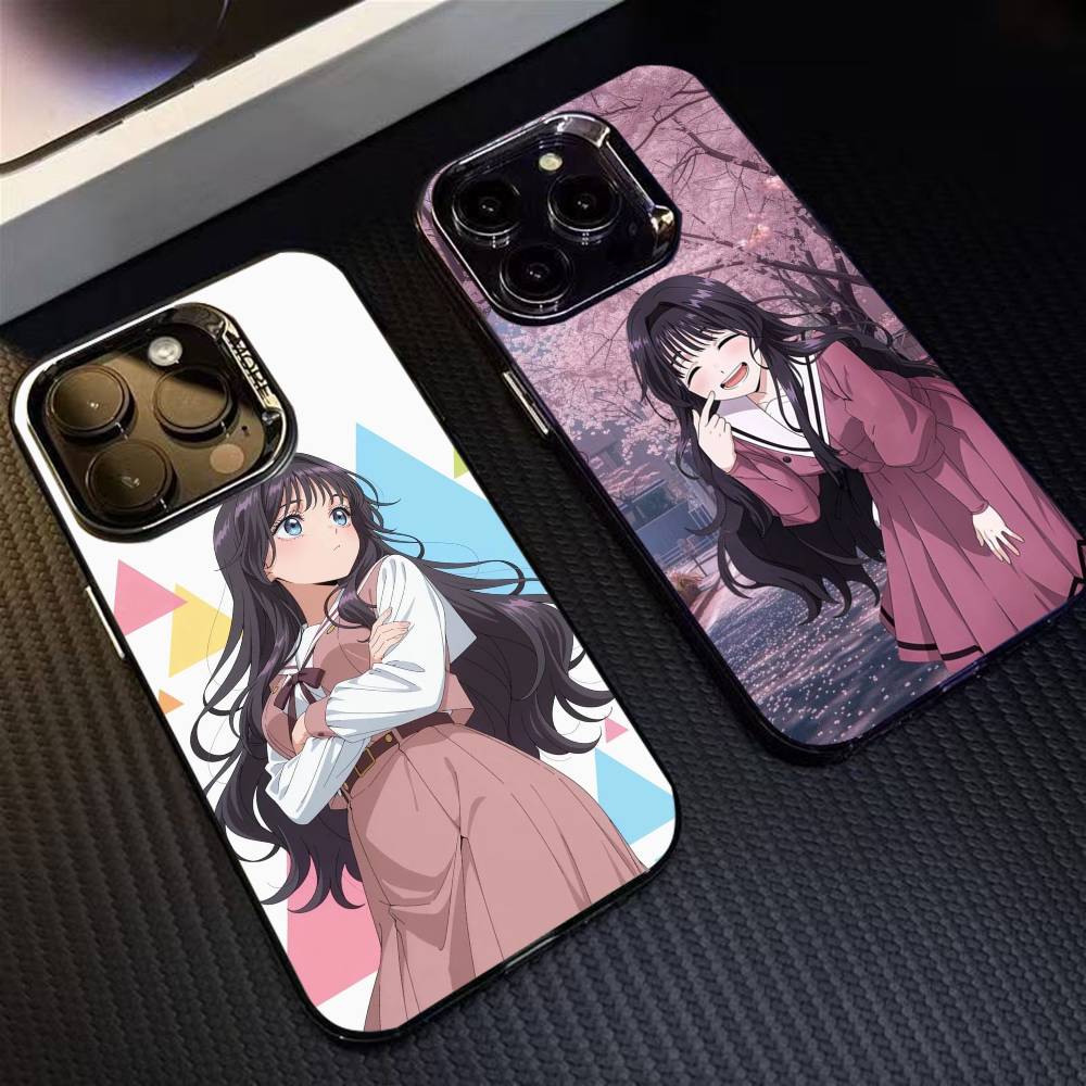 W-Waguri k-Kaoruko Аниме Чехол для телефона Для iPhone 16 17 15 14 12 13 Pro Max Черный Цвет Ударопрочный Чехол