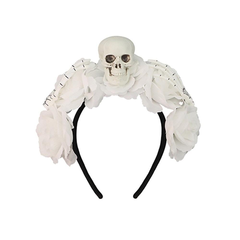 Halloween Decor Halloween Hair Hoop Simulation Flower Gothic Flower Hairband  Girls/Children